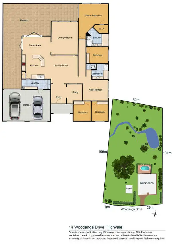Floorplan of Homely house listing, 14 Woodanga Drive, Highvale QLD 4520