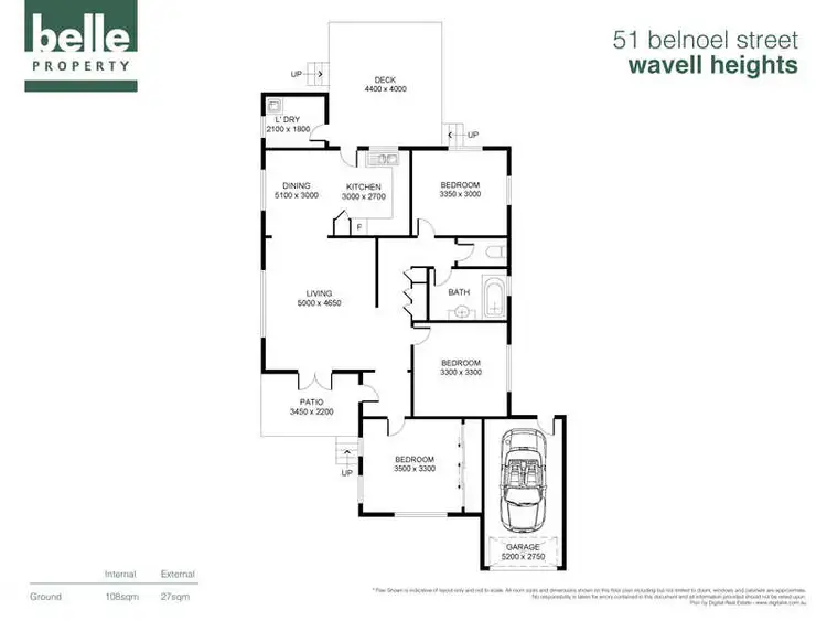 Floorplan of Homely house listing, 51 Belnoel Street, Wavell Heights QLD 4012