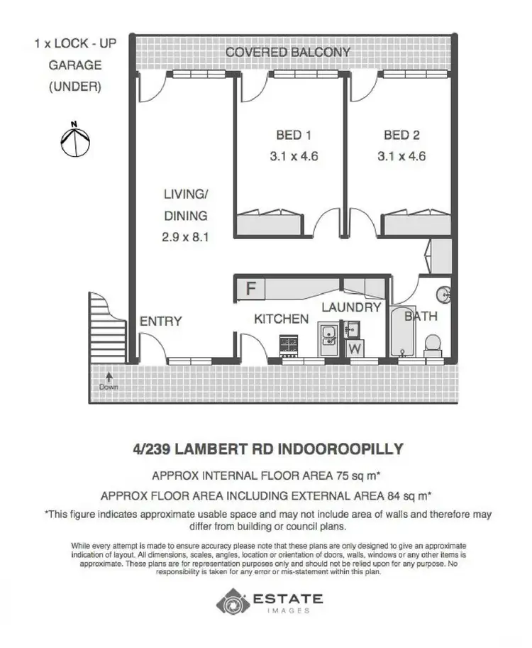 Floorplan of Homely unit listing, 4/239 Lambert Road, Indooroopilly QLD 4068