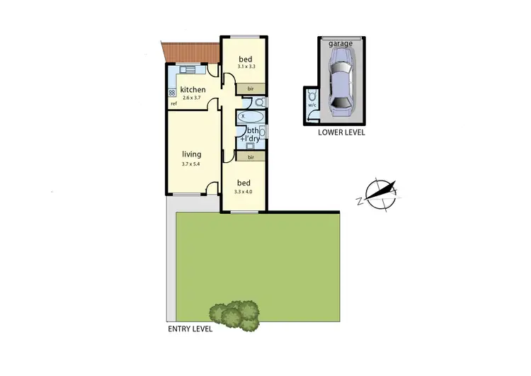 Floorplan of Homely unit listing, 1/136 Stud Road, Dandenong VIC 3175