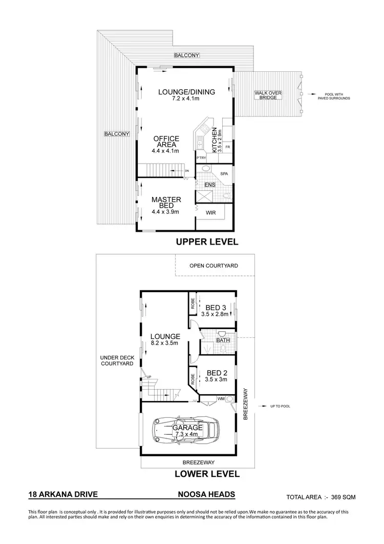 Floorplan of Homely house listing, 18 Arkana Street, Noosa Heads QLD 4567