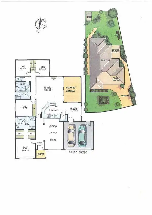 Floorplan of Homely house listing, 9 Howqua Drive, Rosebud West VIC 3940