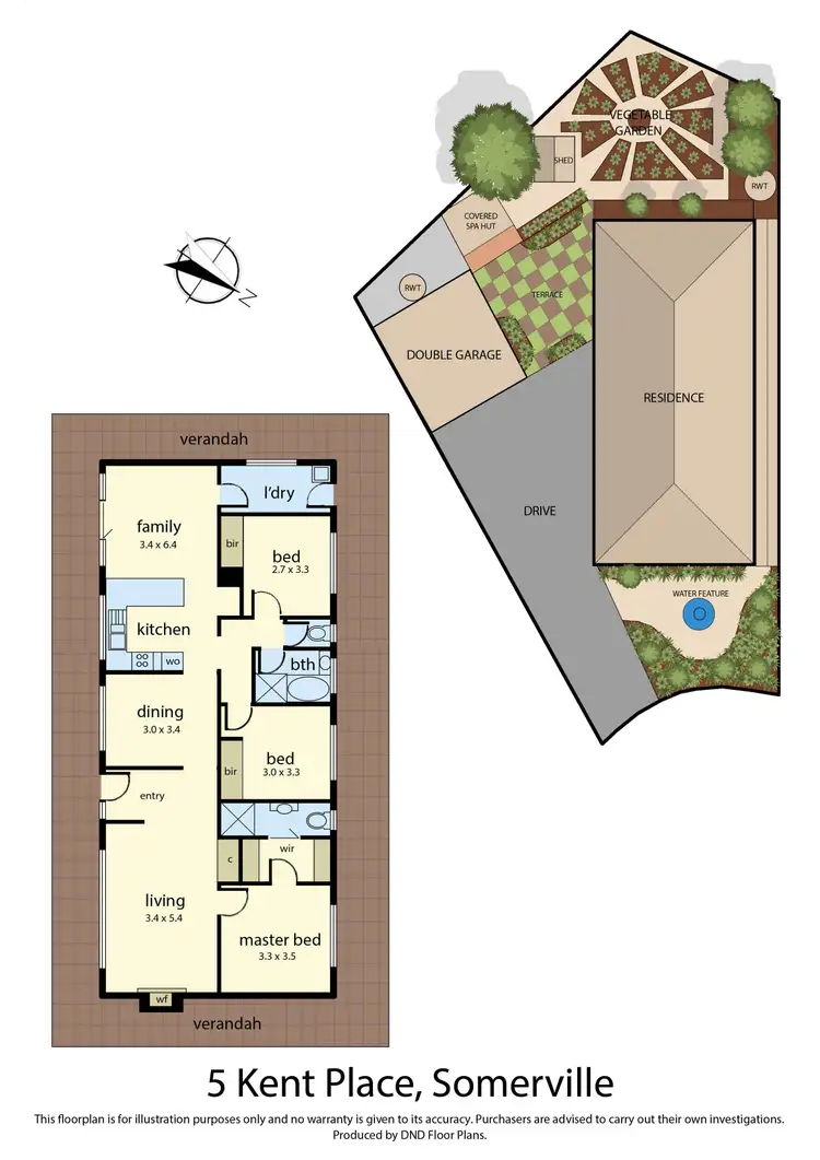 Floorplan of Homely house listing, 5 Kent Place, Somerville VIC 3912