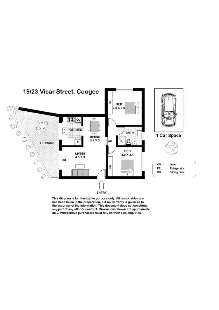 Floorplan of Homely apartment listing, 19/23-25 Vicar Street, Coogee NSW 2034