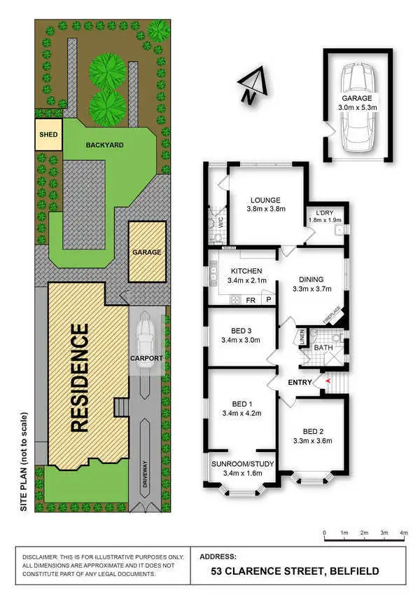 Floorplan of Homely house listing, 53 Clarence Street, Belfield NSW 2191