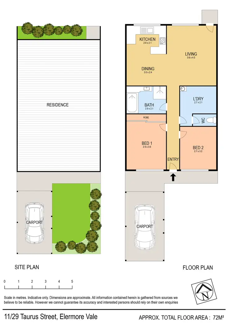 Floorplan of Homely villa listing, 11/29 Taurus Street, Elermore Vale NSW 2287