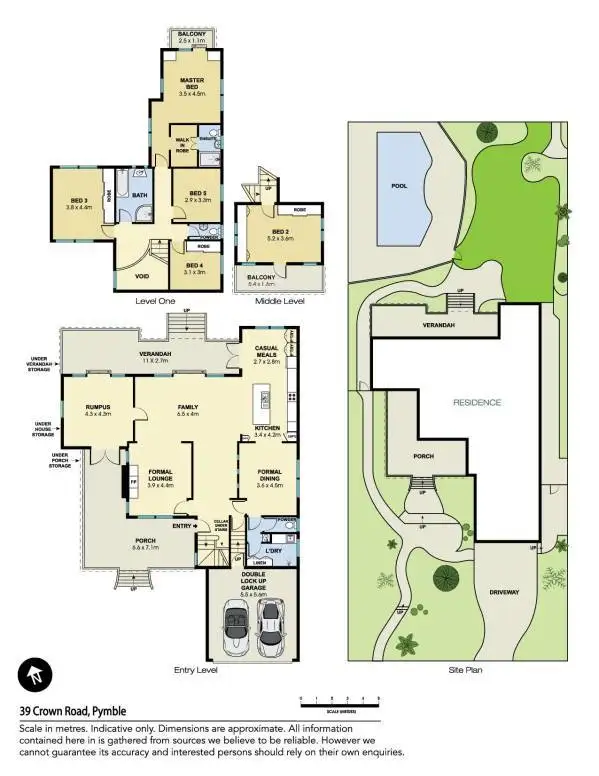 Floorplan of Homely house listing, 39 Crown Road, Pymble NSW 2073