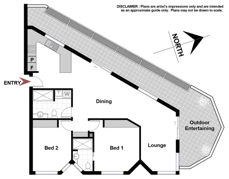 Floorplan of Homely apartment listing, 17/2 Cunningham Street, Griffith ACT 2603