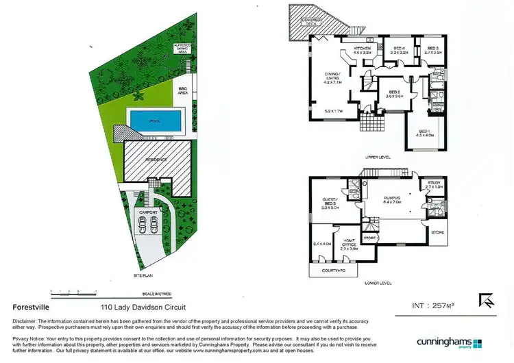 Floorplan of Homely house listing, 110 Lady Davidson Circuit, Forestville NSW 2087