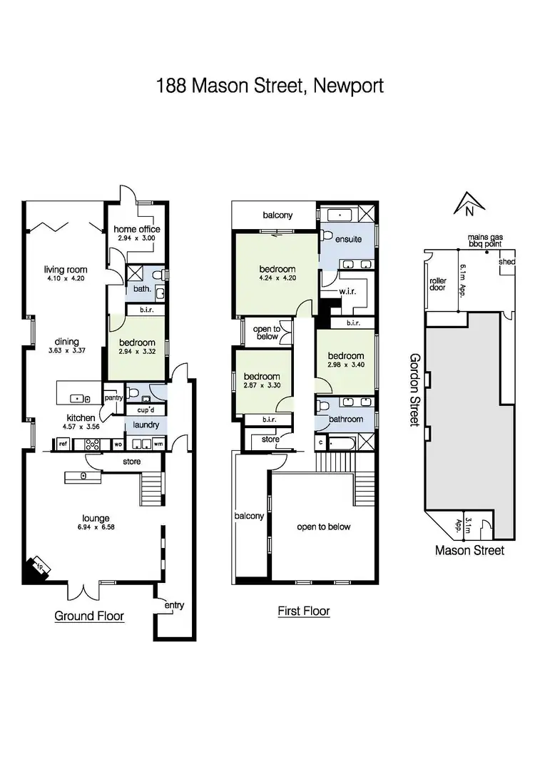 Floorplan of Homely house listing, 188 Mason Street, Newport VIC 3015