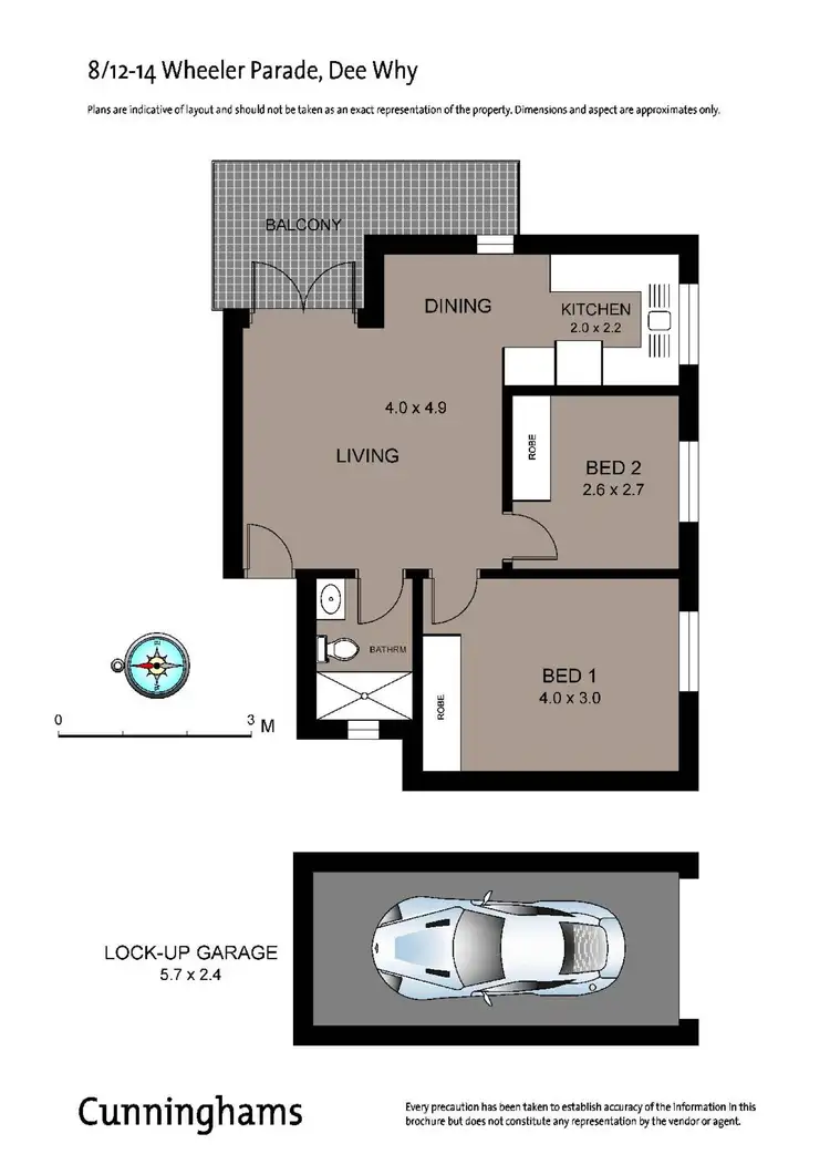 Floorplan of Homely unit listing, 8/12 Wheeler Parade, Dee Why NSW 2099