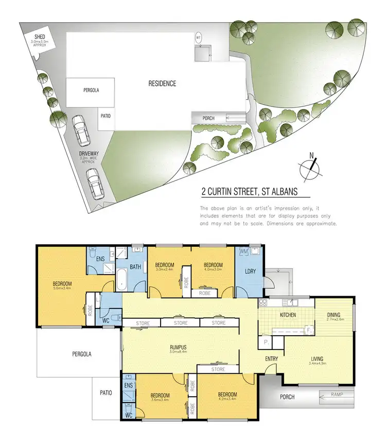 Floorplan of Homely house listing, 2 Curtin Street, St Albans VIC 3021