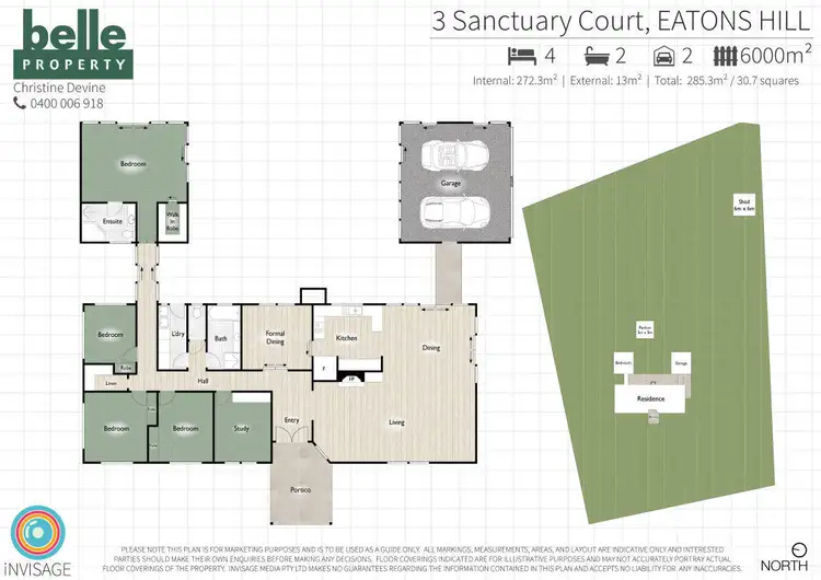 Floorplan of Homely rural property listing, 3 Sanctuary Court, Eatons Hill QLD 4037
