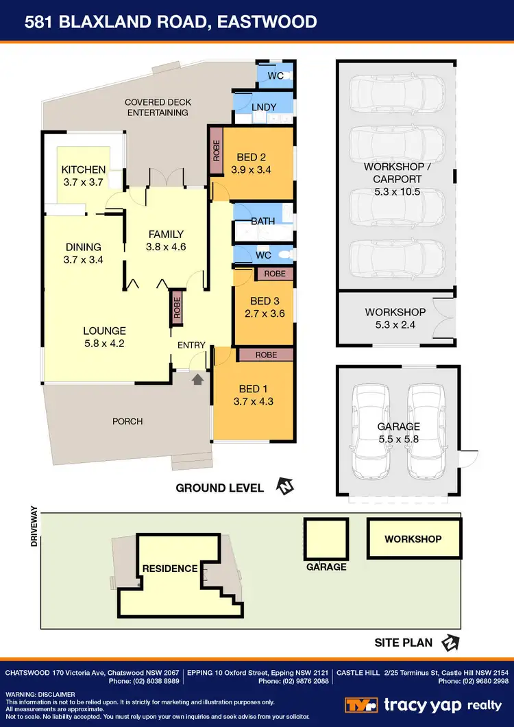 Floorplan of Homely house listing, 581 Blaxland Road, Eastwood NSW 2122