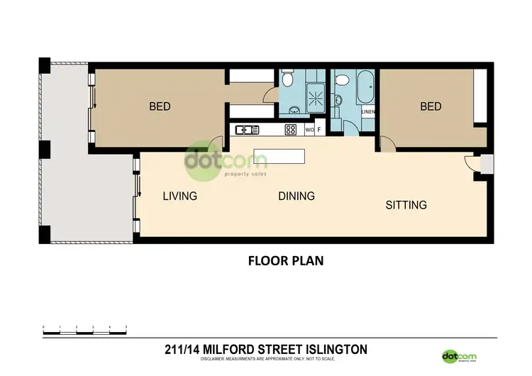 Floorplan of Homely apartment listing, 211/14 Milford Street, Islington NSW 2296