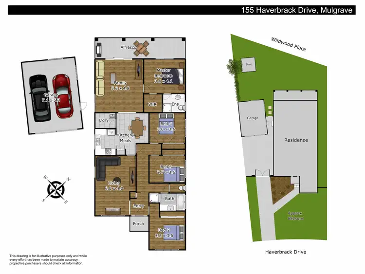 Floorplan of Homely house listing, 155 Haverbrack Drive, Mulgrave VIC 3170