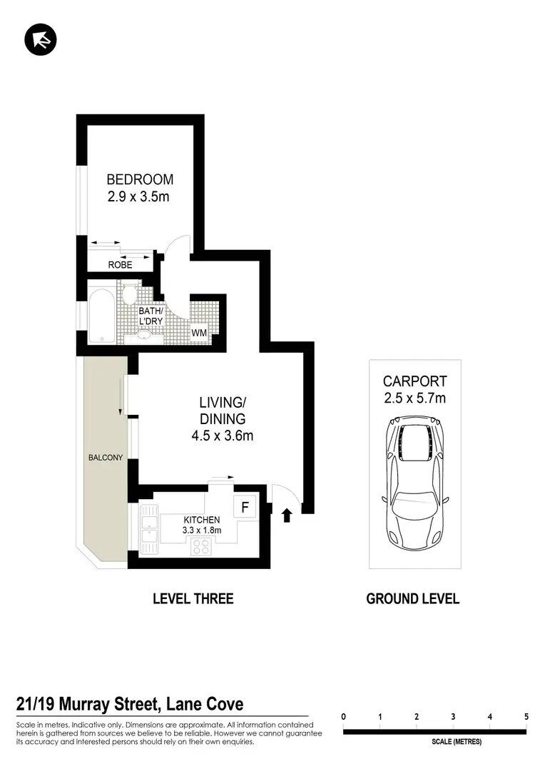 Floorplan of Homely apartment listing, 21/19 Murray Street, Lane Cove NSW 2066