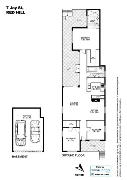 Floorplan of Homely house listing, 7 Jay Street, Red Hill QLD 4059
