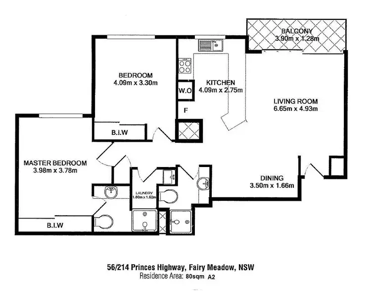 Floorplan of Homely unit listing, 56/214-220 Princes Highway, Fairy Meadow NSW 2519
