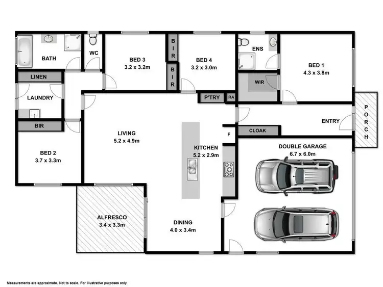 Floorplan of Homely house listing, 21 O'meara Street, Wodonga VIC 3690