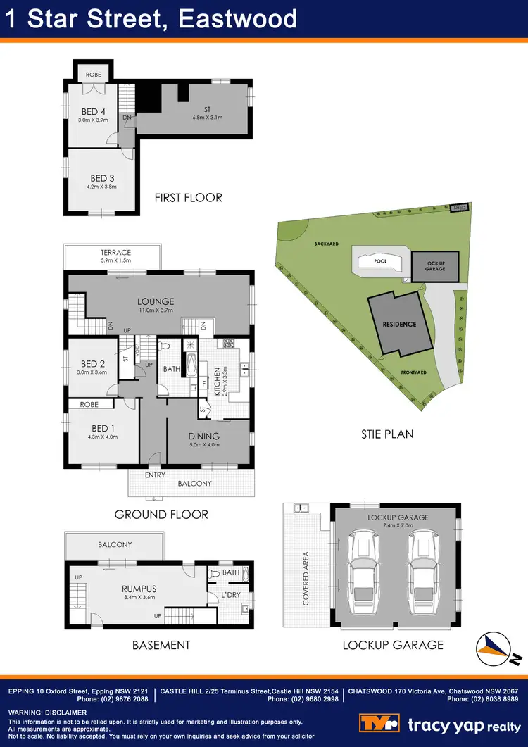 Floorplan of Homely house listing, 1 Star Street, Eastwood NSW 2122