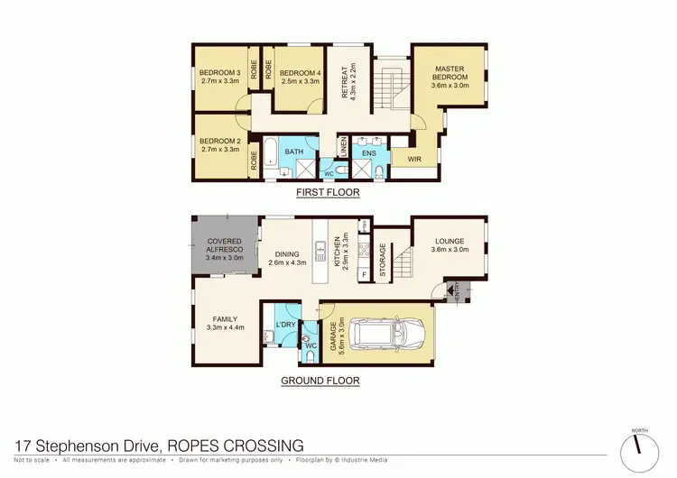 Floorplan of Homely house listing, 17 Stephenson Drive, Ropes Crossing NSW 2760