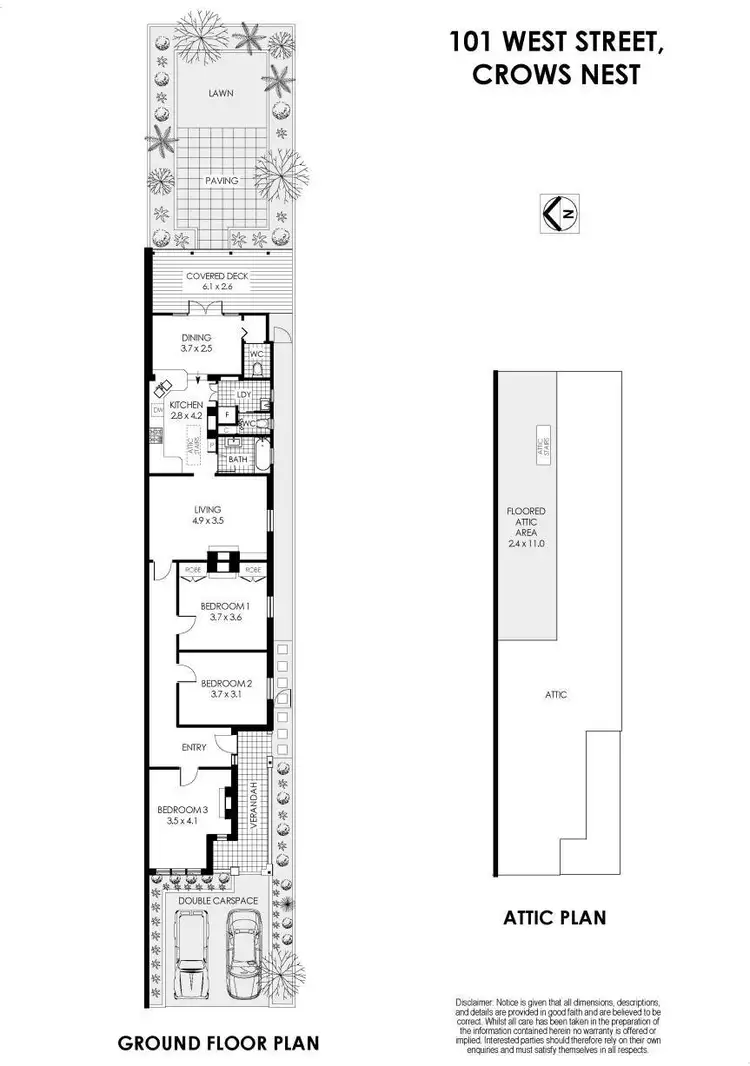 Floorplan of Homely house listing, 101 West Street, Crows Nest NSW 2065
