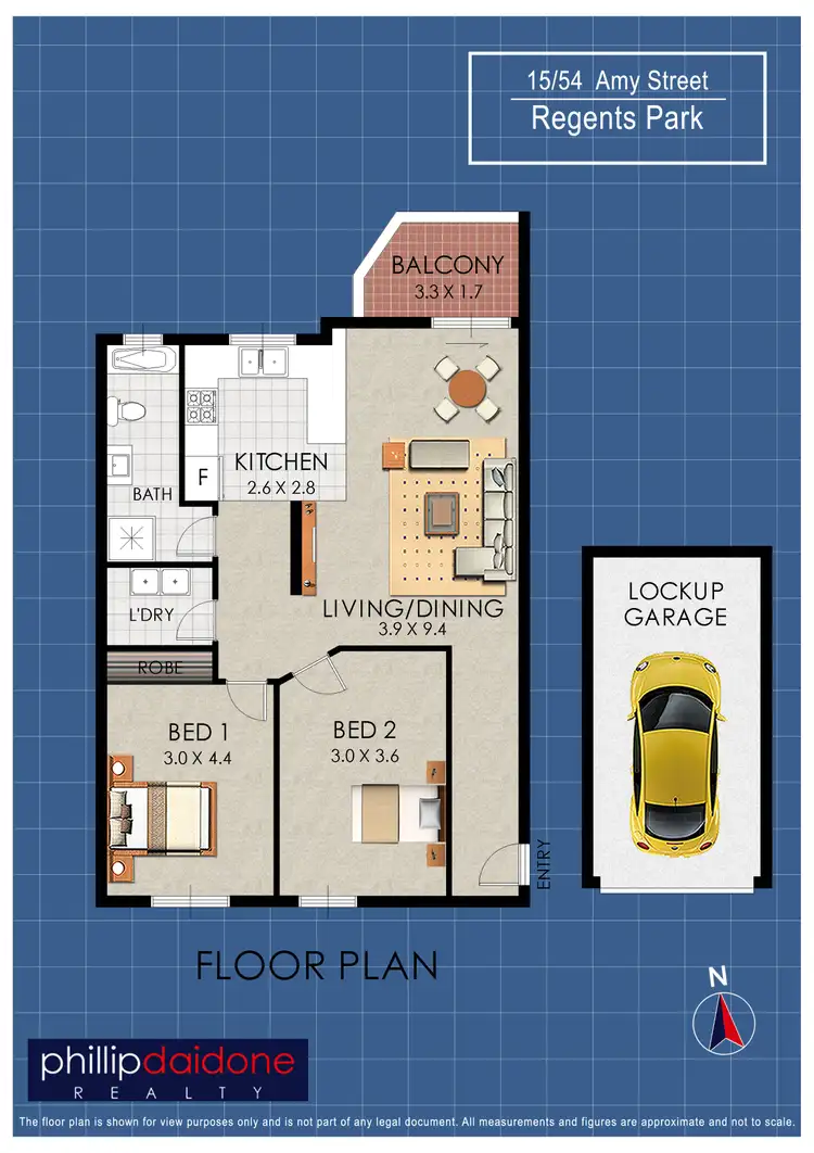 Floorplan of Homely unit listing, 15/54 Amy Street, Regents Park NSW 2143