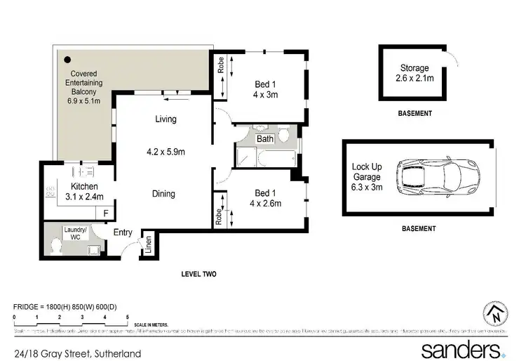 Floorplan of Homely unit listing, 24/18-22 Gray Street, Sutherland NSW 2232