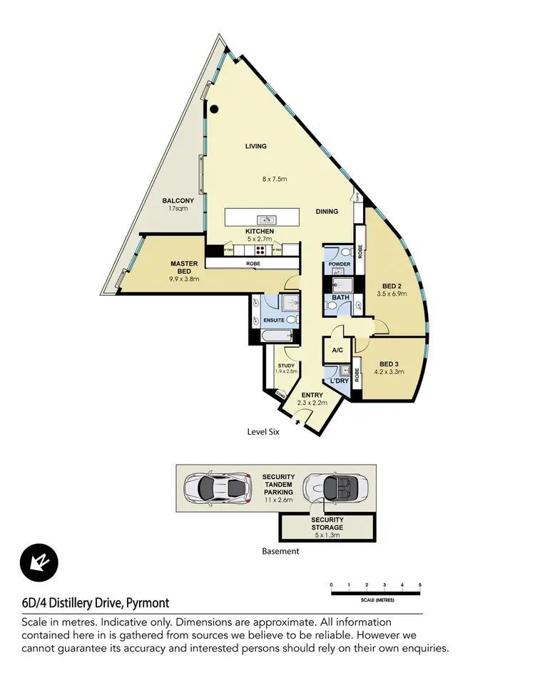 Floorplan of Homely apartment listing, 6D/4 Distillery Drive, Pyrmont NSW 2009