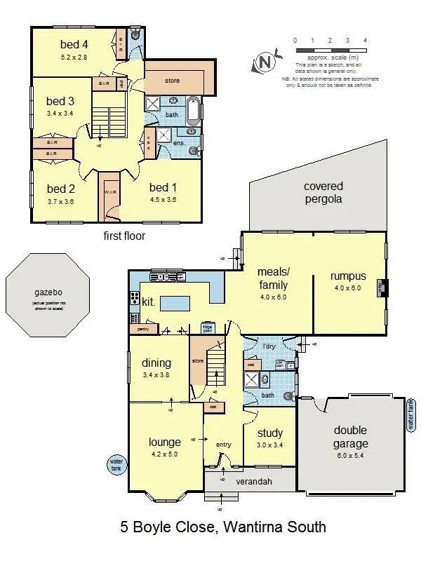 Floorplan of Homely house listing, 5 Boyle Close, Wantirna South VIC 3152