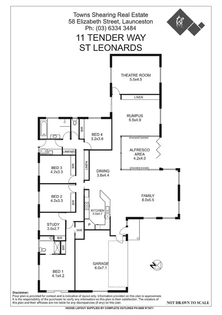 Floorplan of Homely house listing, 11 Tender Way, St Leonards TAS 7250