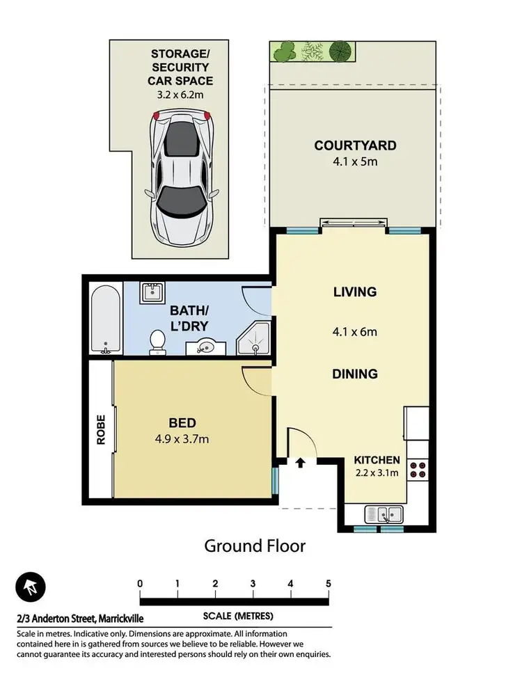 Floorplan of Homely apartment listing, 2/3 Anderton Street, Marrickville NSW 2204