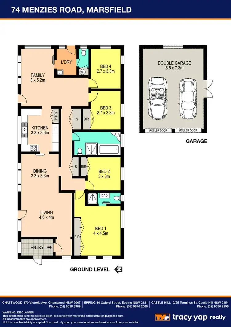 Floorplan of Homely house listing, 74 Menzies Road, Marsfield NSW 2122