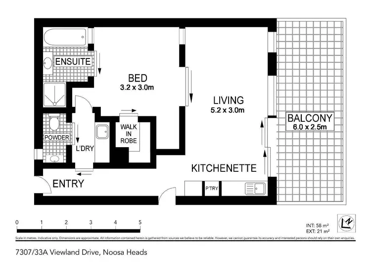 Floorplan of Homely apartment listing, 7303/5 Morwong Drive, Noosa Heads QLD 4567