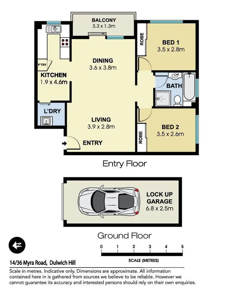 Floorplan of Homely apartment listing, 14/36-40 Myra Road, Dulwich Hill NSW 2203