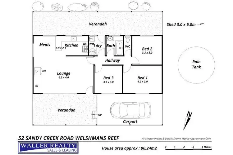 Floorplan of Homely rural property listing, 52 Sandy Creek Road, Welshmans Reef VIC 3462