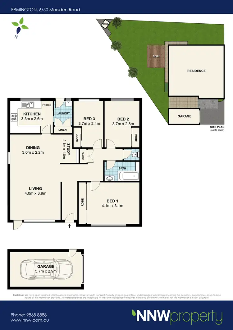 Floorplan of Homely villa listing, 6/50 Marsden Road, Ermington NSW 2115