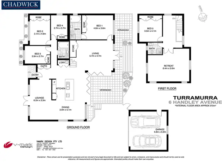 Floorplan of Homely house listing, 6 Handley Avenue, Turramurra NSW 2074