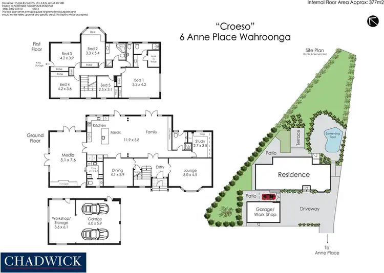 Floorplan of Homely house listing, 6 Anne Place, Wahroonga NSW 2076