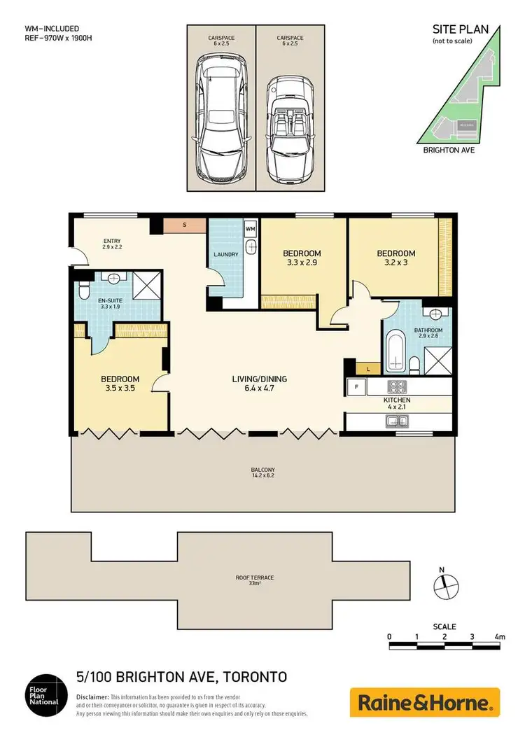 Floorplan of Homely apartment listing, 5/100 Brighton Avenue, Toronto NSW 2283