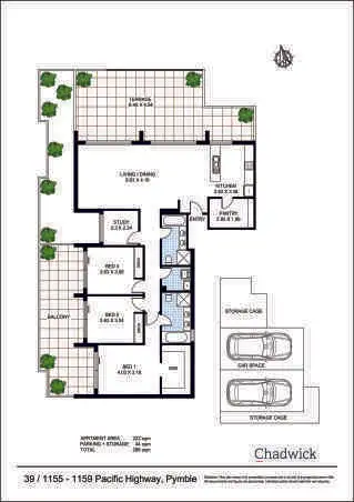 Floorplan of Homely apartment listing, 39/1155 Pacific Highway, Pymble NSW 2073