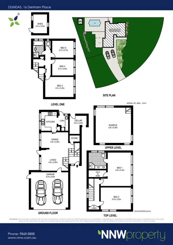 Floorplan of Homely house listing, 16 Denham Place, Dundas NSW 2117