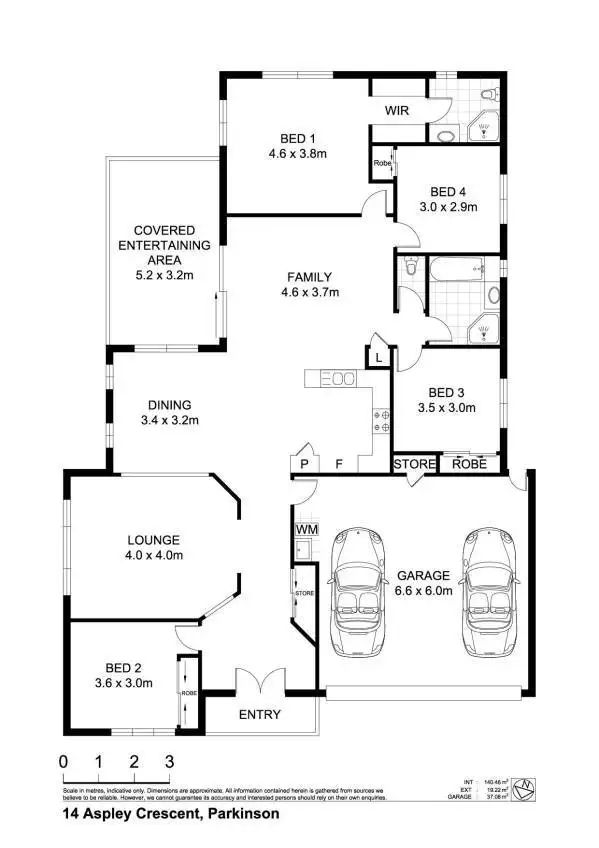 Floorplan of Homely house listing, 14 Apsley Crescent, Parkinson QLD 4115