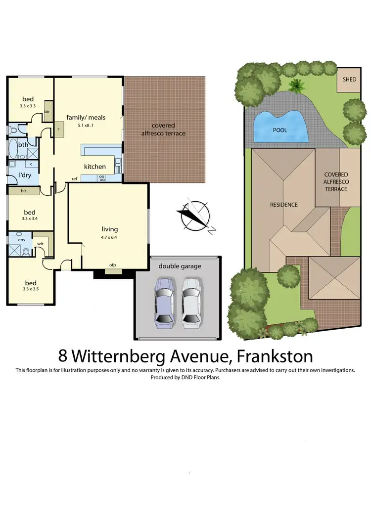 Floorplan of Homely house listing, 8 Witternberg Avenue, Frankston VIC 3199