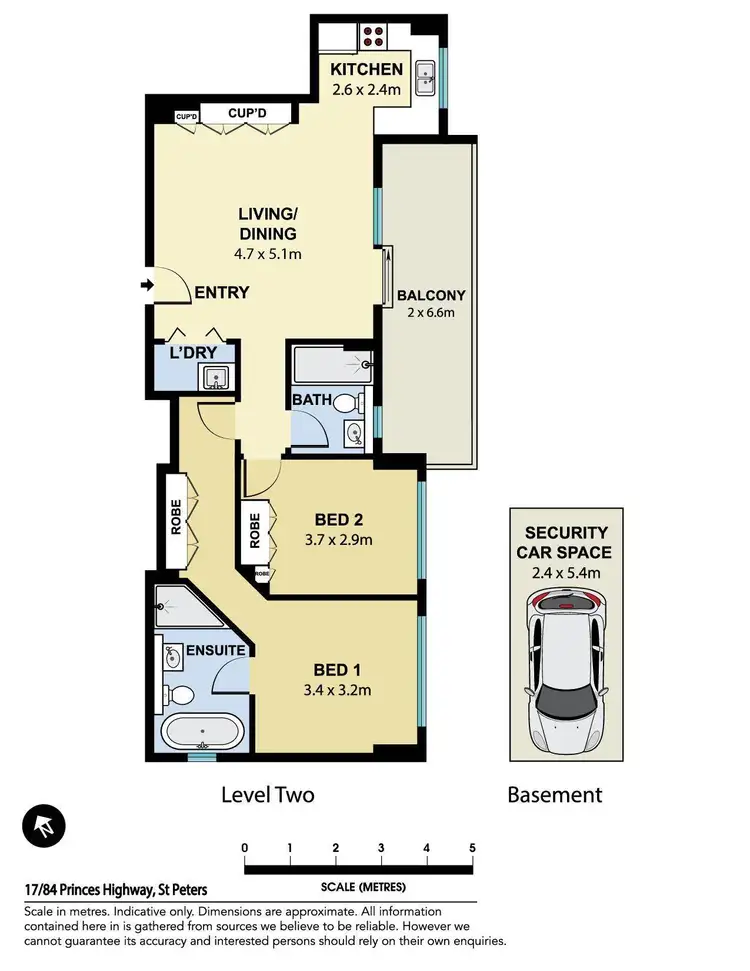 Floorplan of Homely apartment listing, 17/84 Princes Highway, St Peters NSW 2044