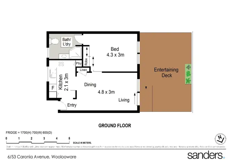 Floorplan of Homely unit listing, 6/53 Caronia Avenue, Woolooware NSW 2230