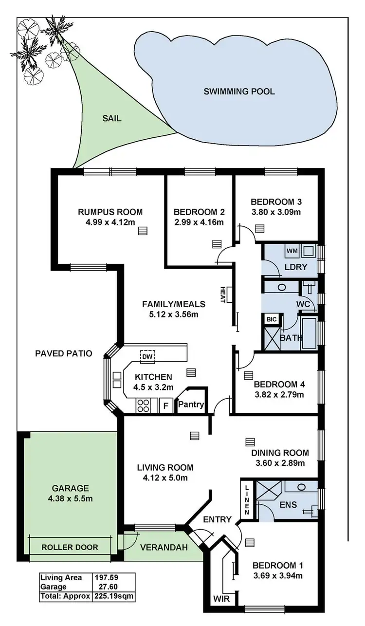 Floorplan of Homely house listing, 9 McKinley Court, Holden Hill SA 5088