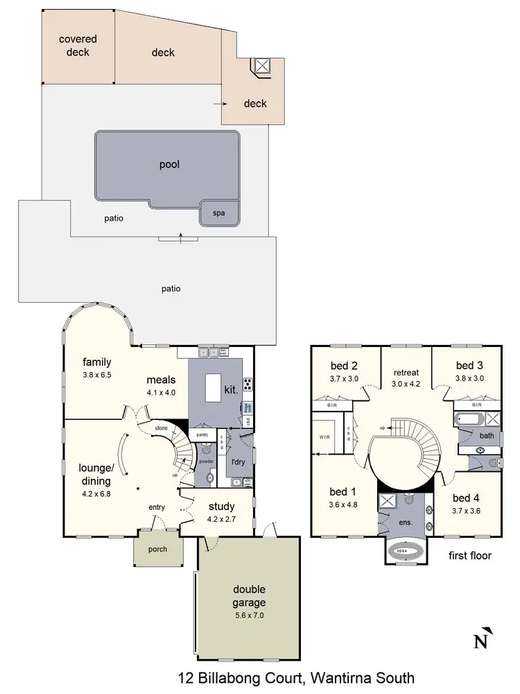 Floorplan of Homely house listing, 12 Billabong Court, Wantirna South VIC 3152