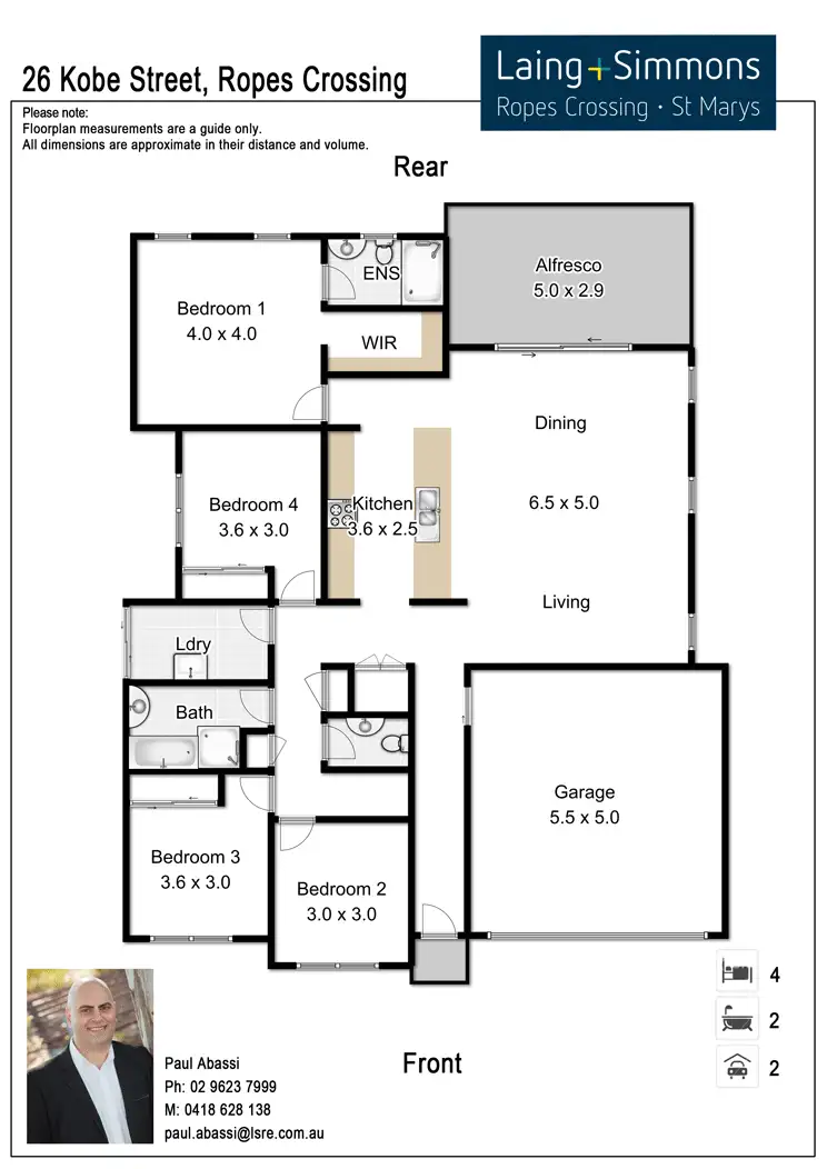 Floorplan of Homely house listing, 26 Kobe Street, Ropes Crossing NSW 2760